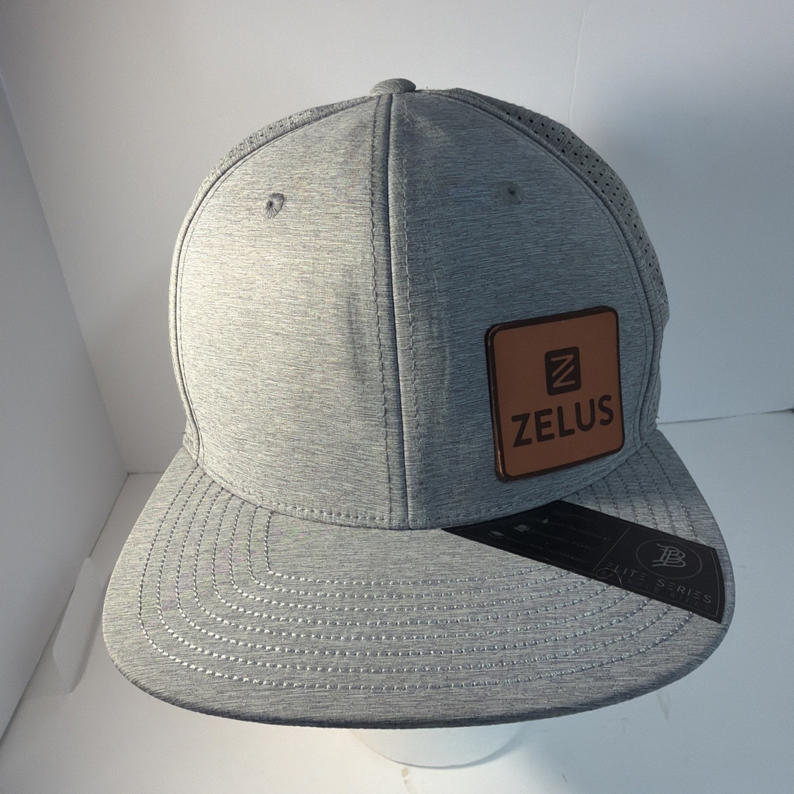 Branded Bills Bare Curved Elite Hat Zelus Logo One Size Black New